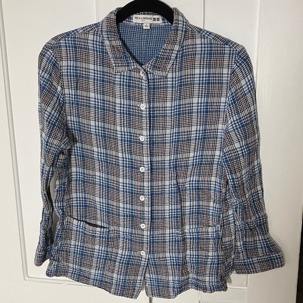 Double Cloth Gauze button down shirt